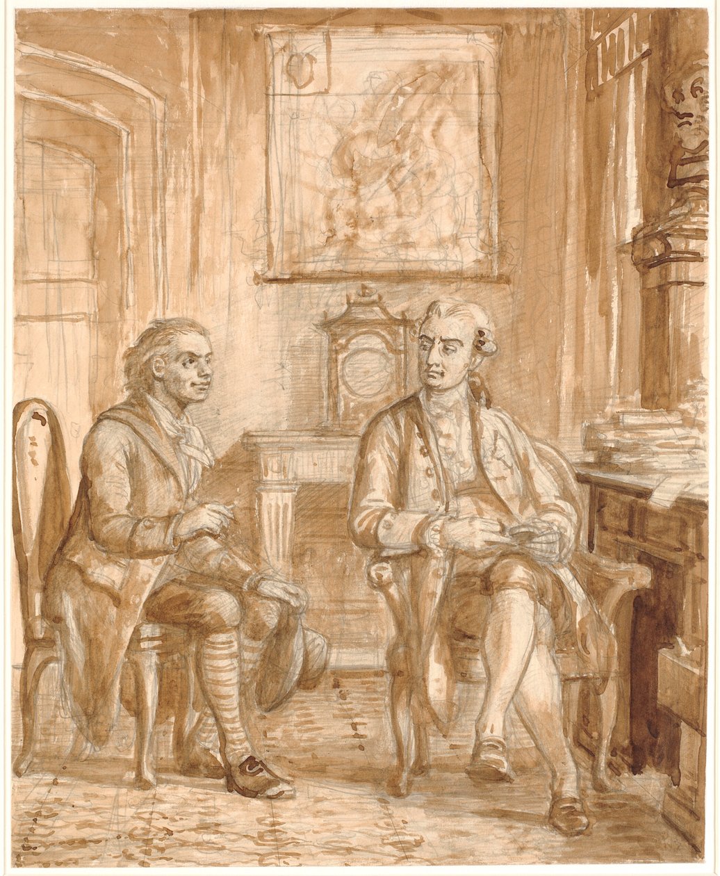 Ministre Guldberg et Wessel - Wilhelm Marstrand