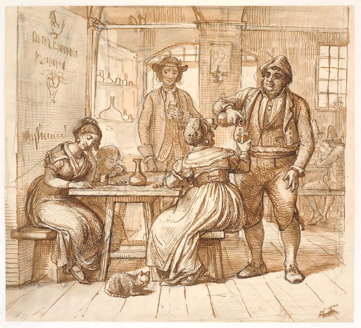 Osteriscene - Wilhelm Marstrand