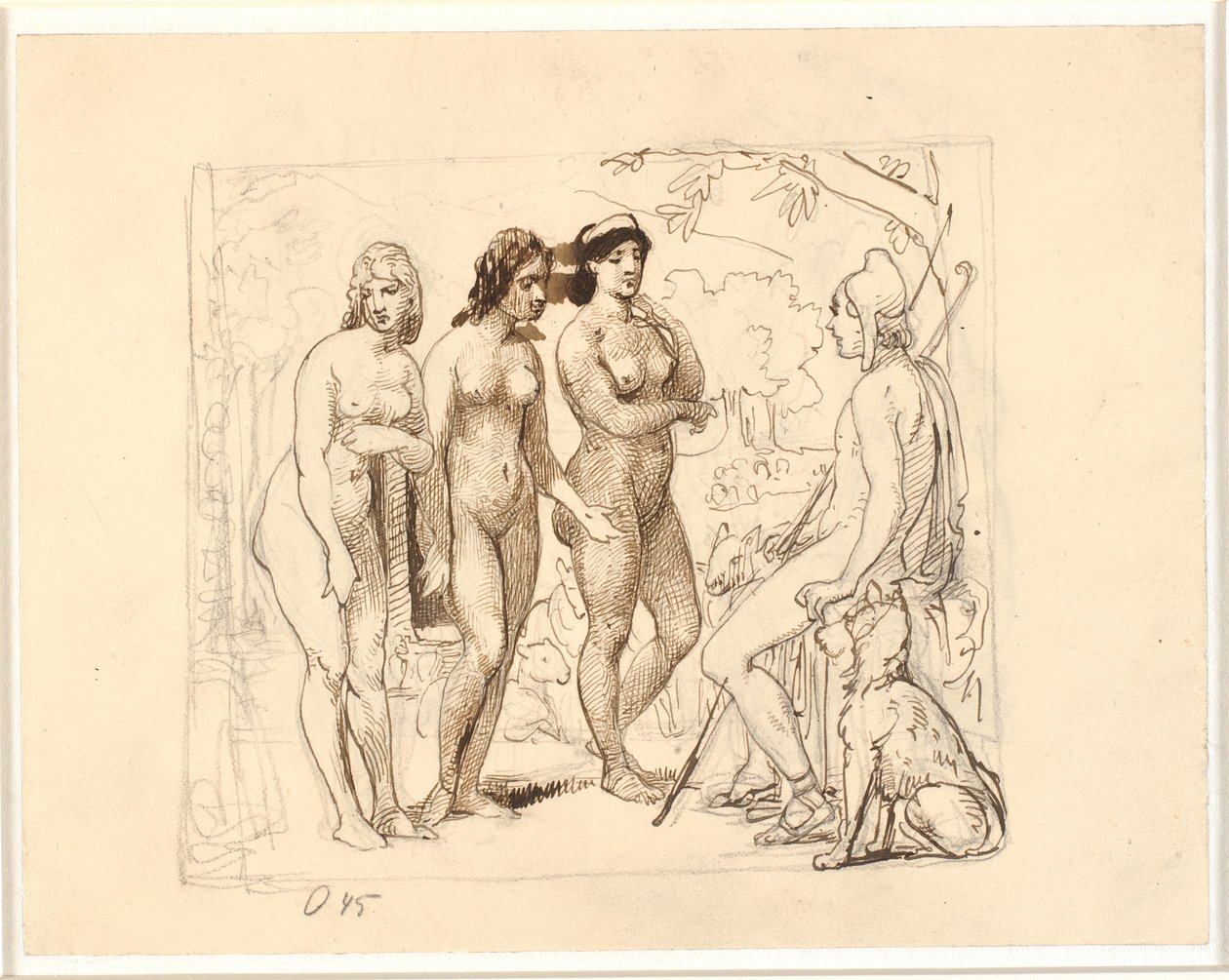 Paris et les trois déesses - Wilhelm Marstrand