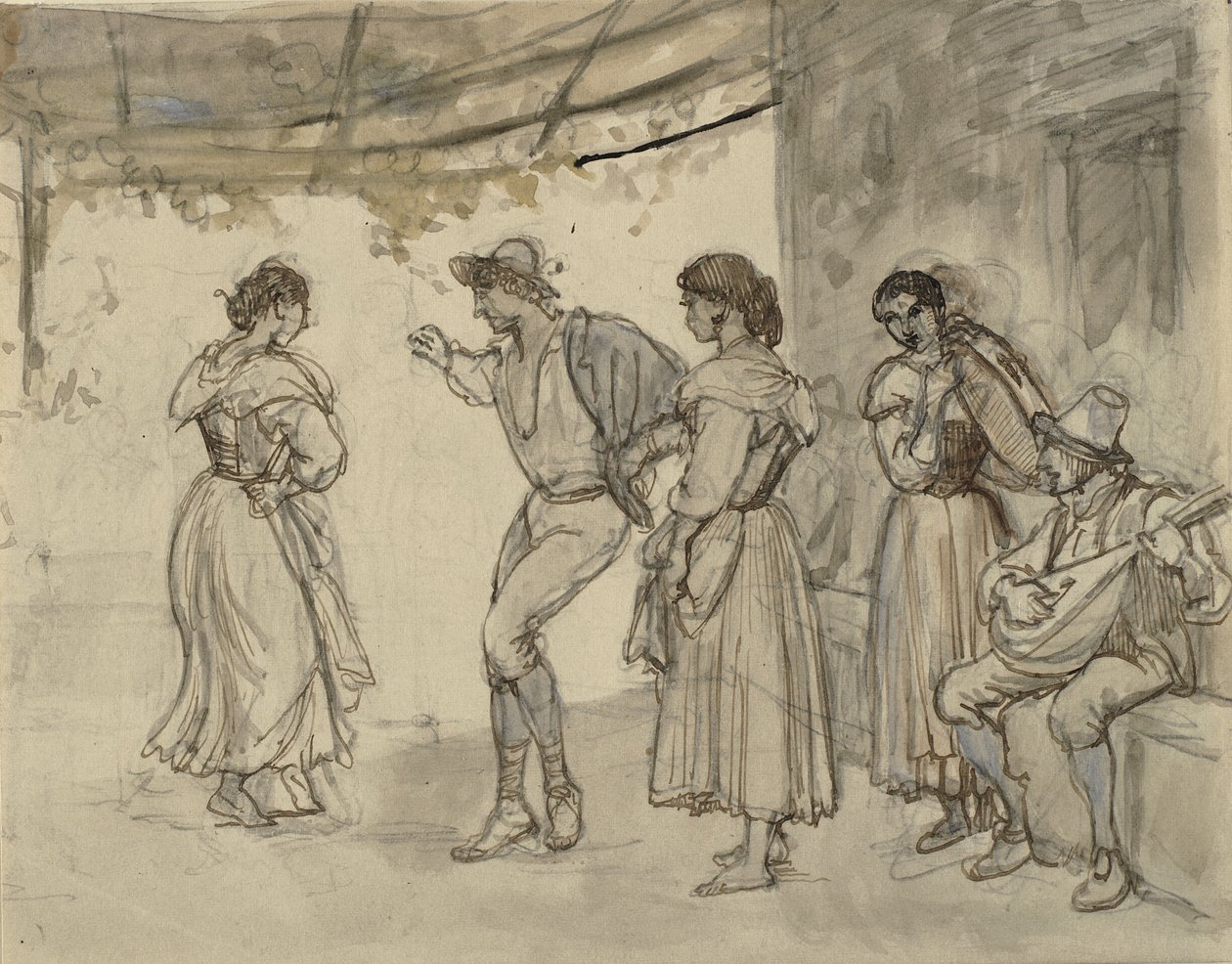 Danse du Saltarello - Wilhelm Marstrand