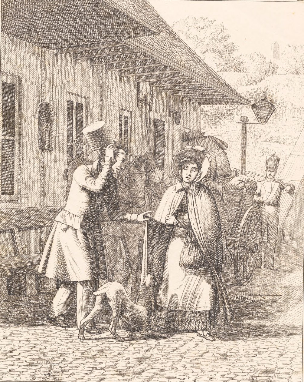 Scène devant un stand de consommation - Wilhelm Marstrand