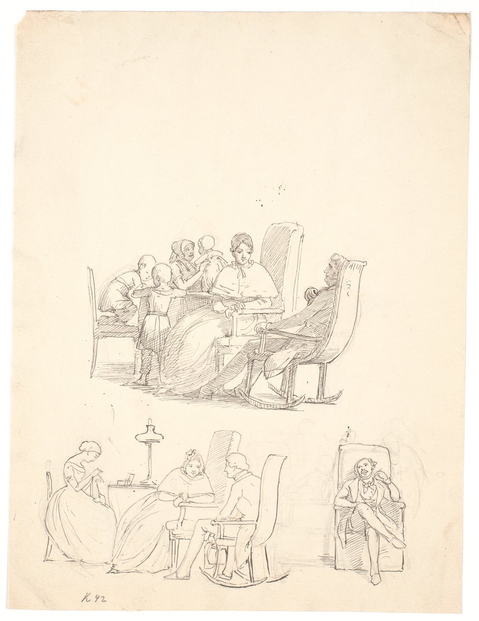 Scènes de visite - Wilhelm Marstrand