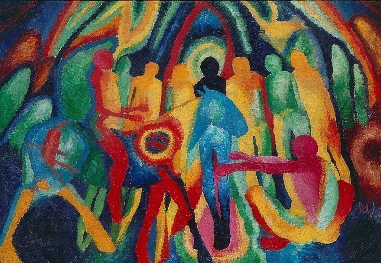 Entrée à Jérusalem - Wilhelm Morgner