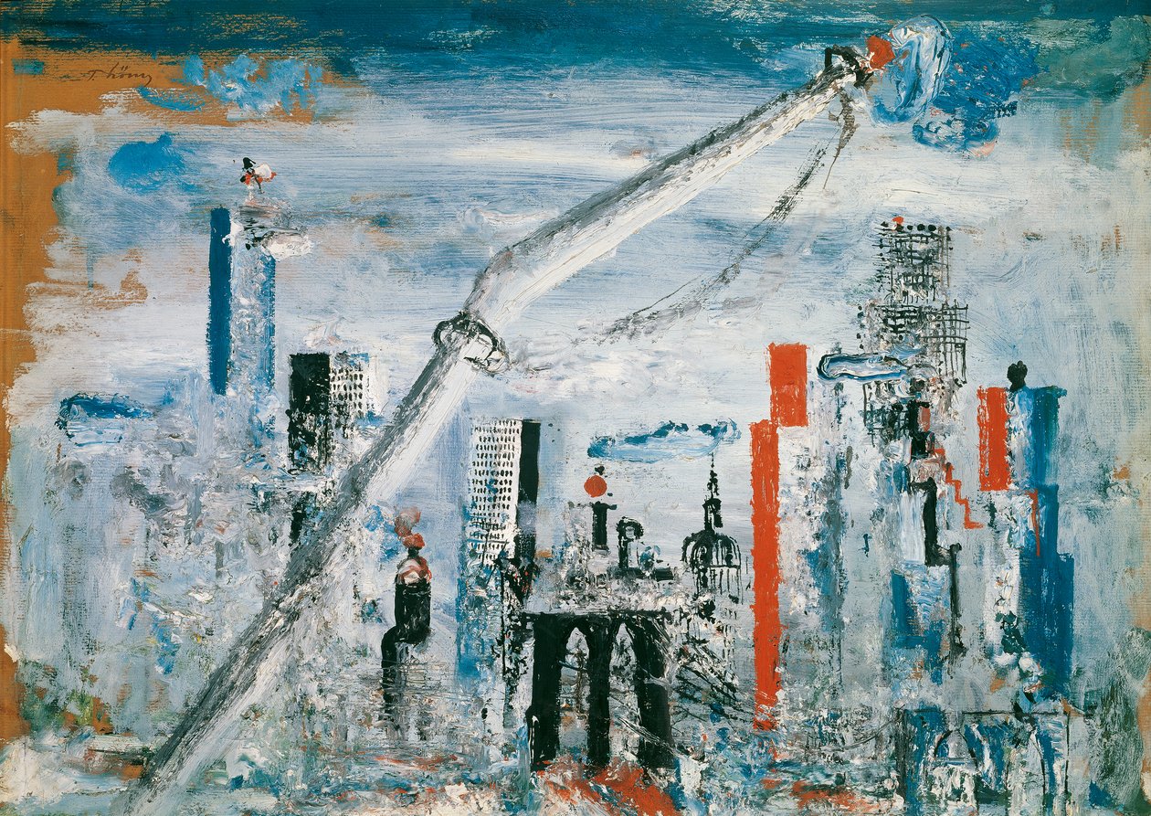 Vue de Manhattan (East River) - Wilhelm Thöny