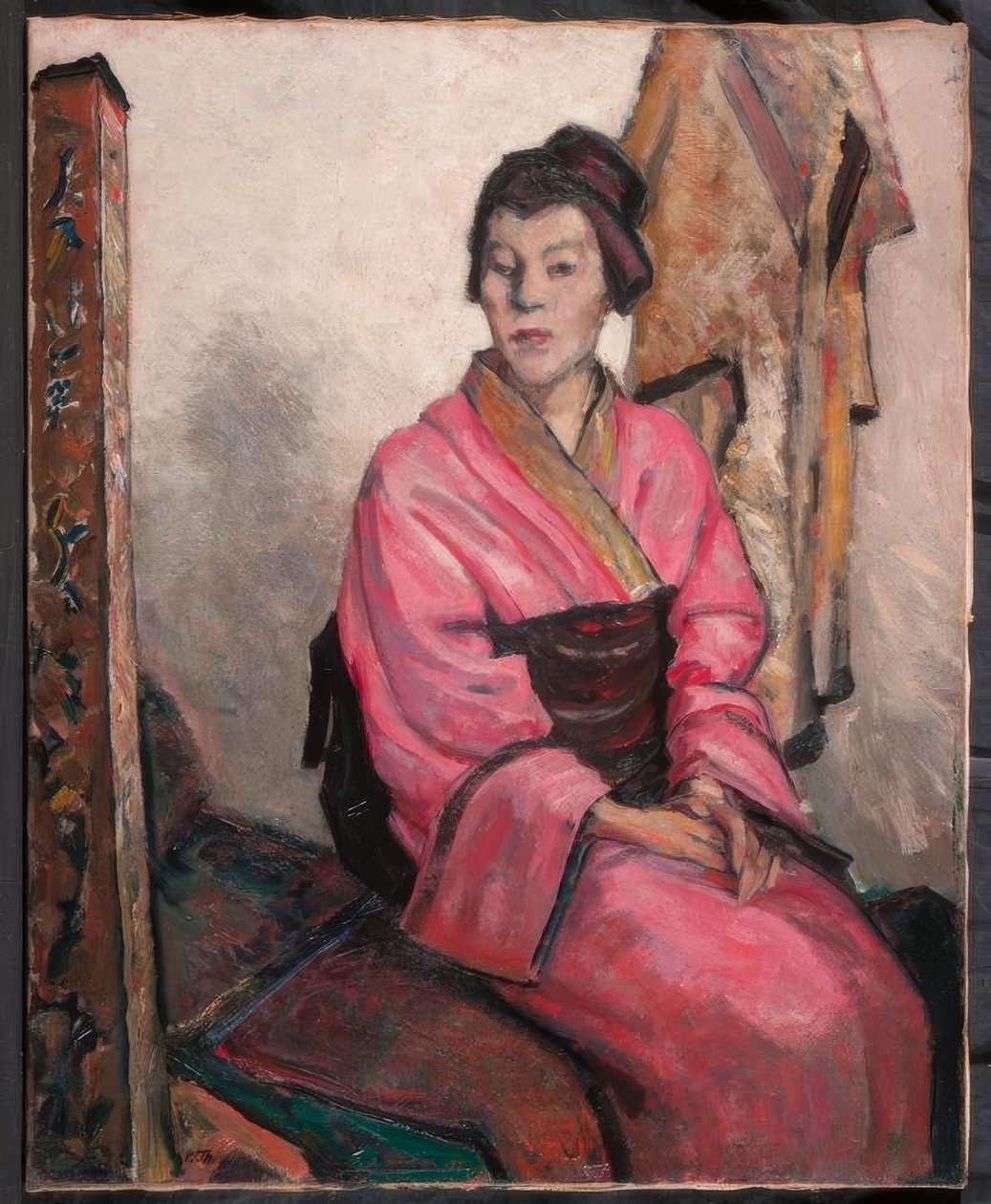 Dame en kimono - Wilhelm Thöny