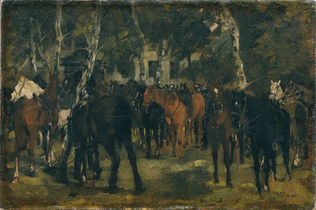 Cuirassiers désarçonnés - Wilhelm Trübner