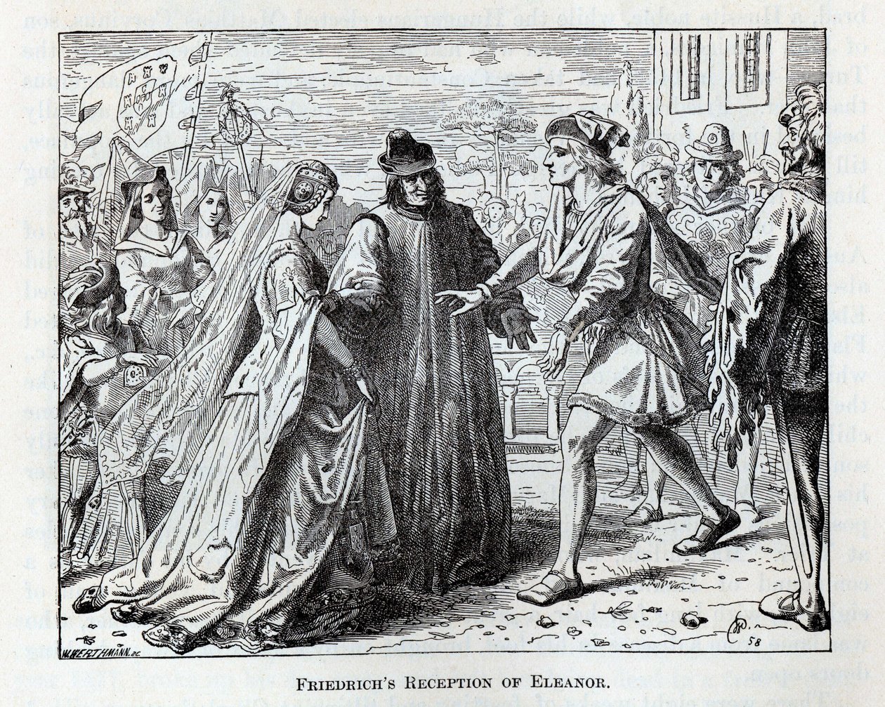 Réception de Frédéric par Éléonore - Wilhelm Werthmann