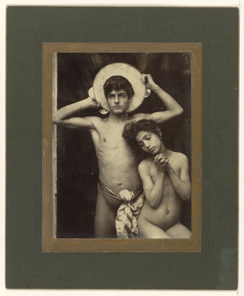Garçon et fille nus - Baron Wilhelm von Gloeden