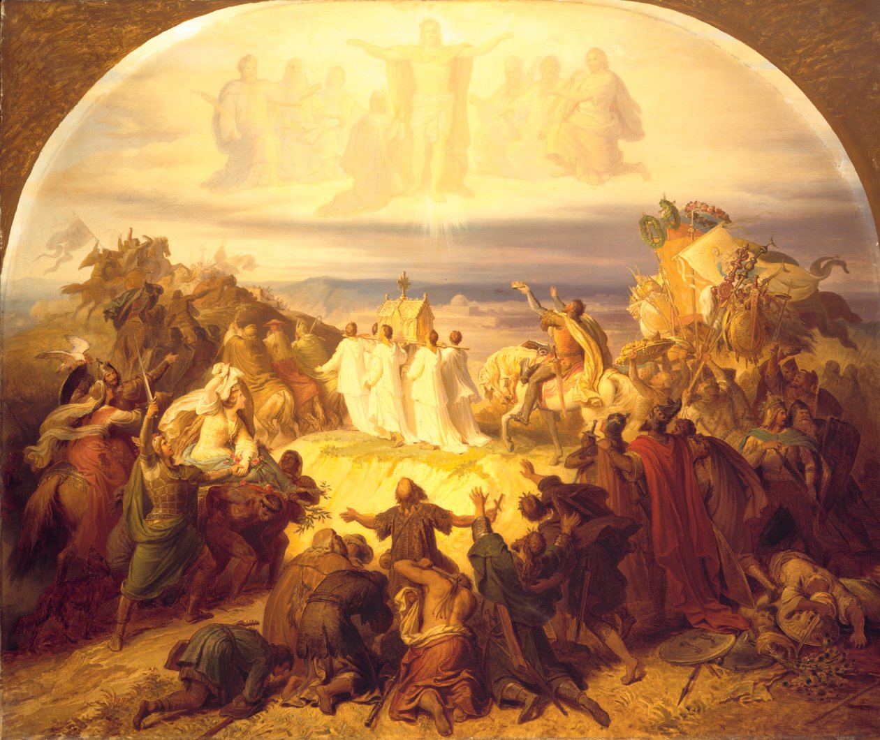 Croisés devant Jérusalem - Wilhelm von Kaulbach