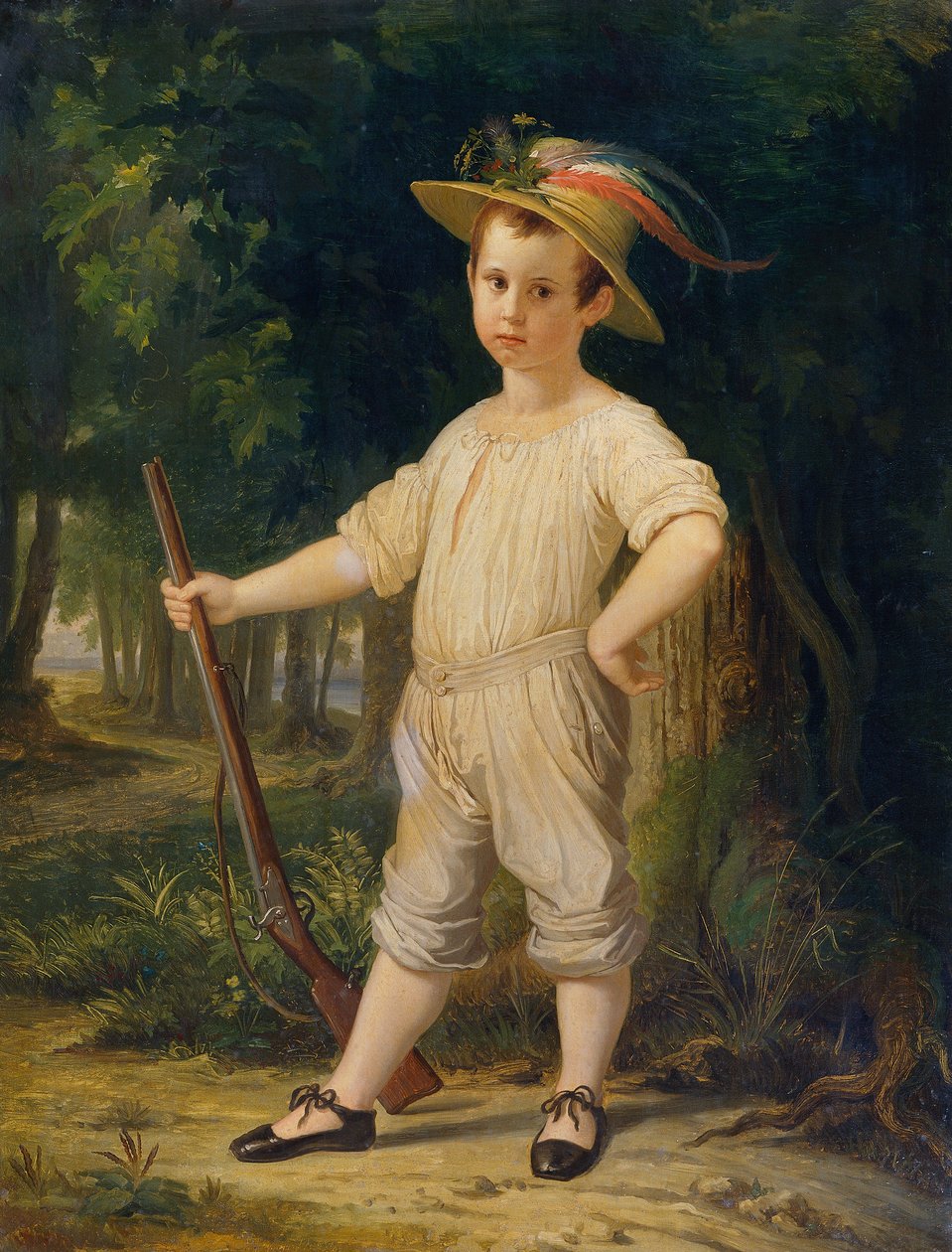 Le petit fermier (Le petit chasseur) - Wilhelm von Kaulbach