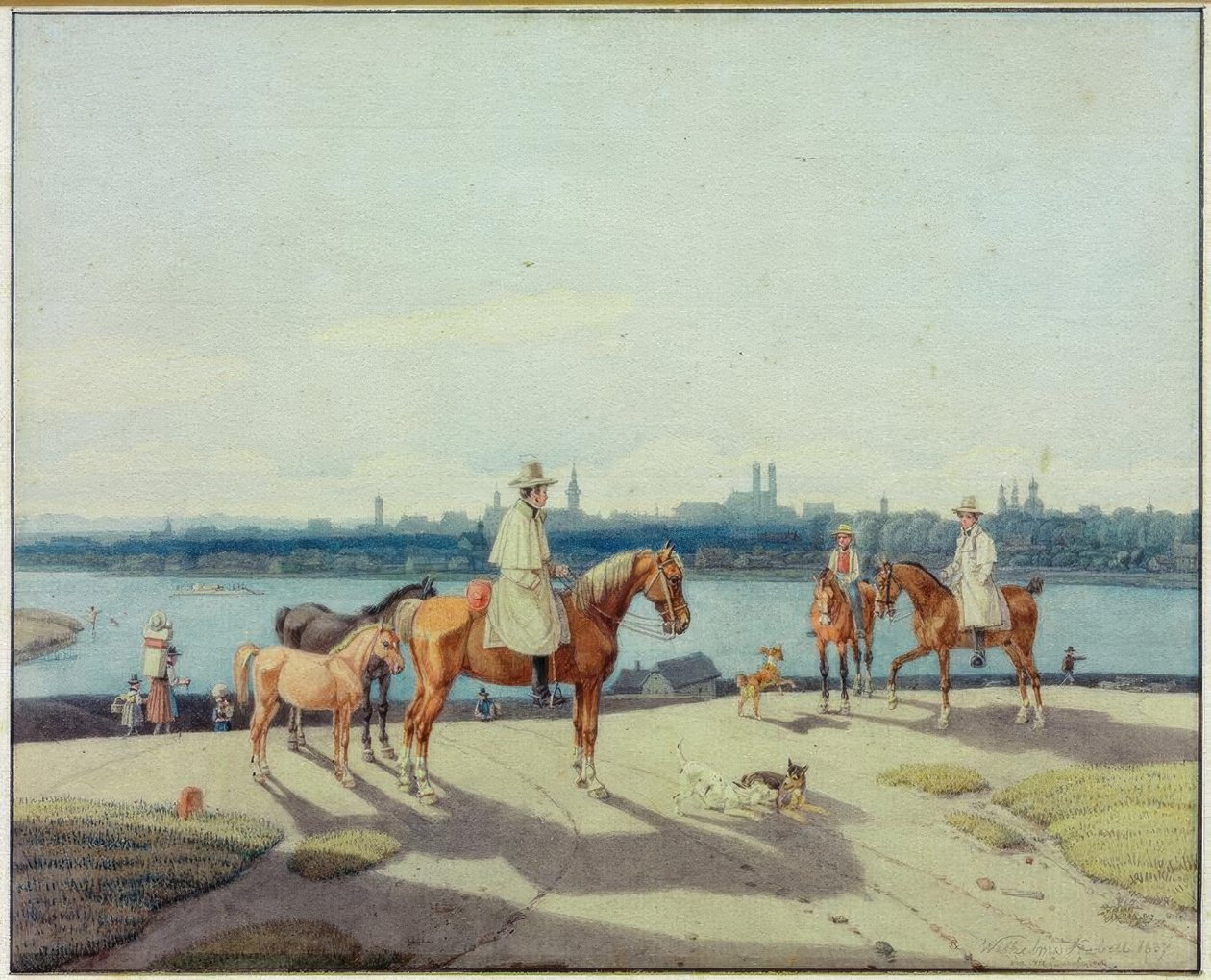 Cavalier au bord de l