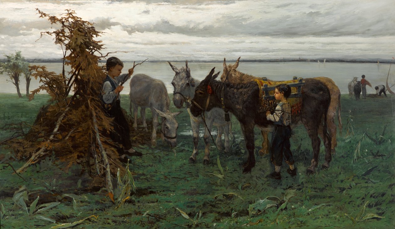 Garçons gardant des ânes - Willem Maris