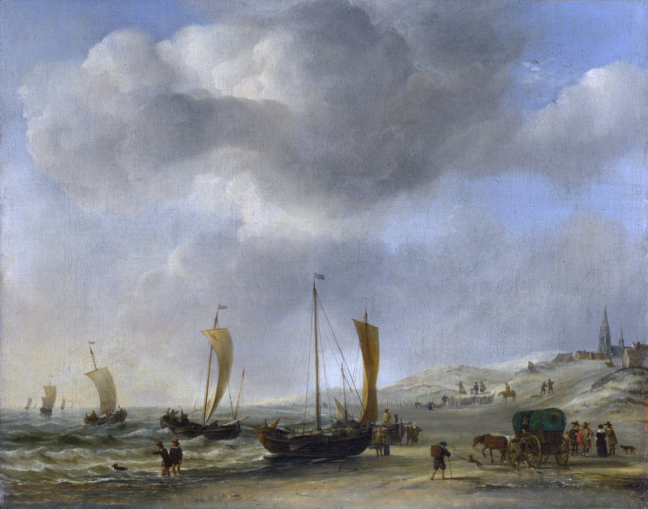Le rivage à Scheveningen - Willem van de Velde the Younger