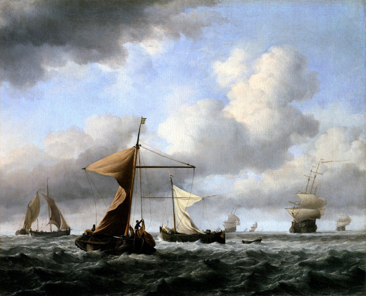 Une brise vive - Willem van de Velde the Younger