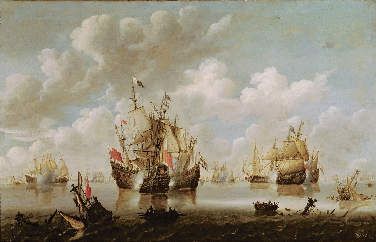Bataille navale - Willem van de Velde the Younger
