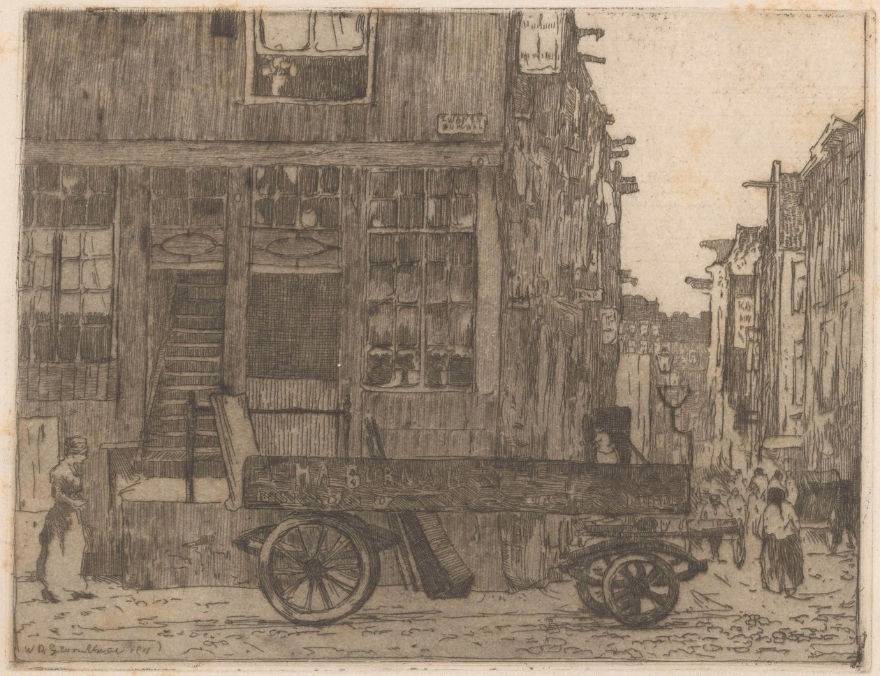 Zwanenburgwal à Amsterdam - Willem Adrianus Grondhout
