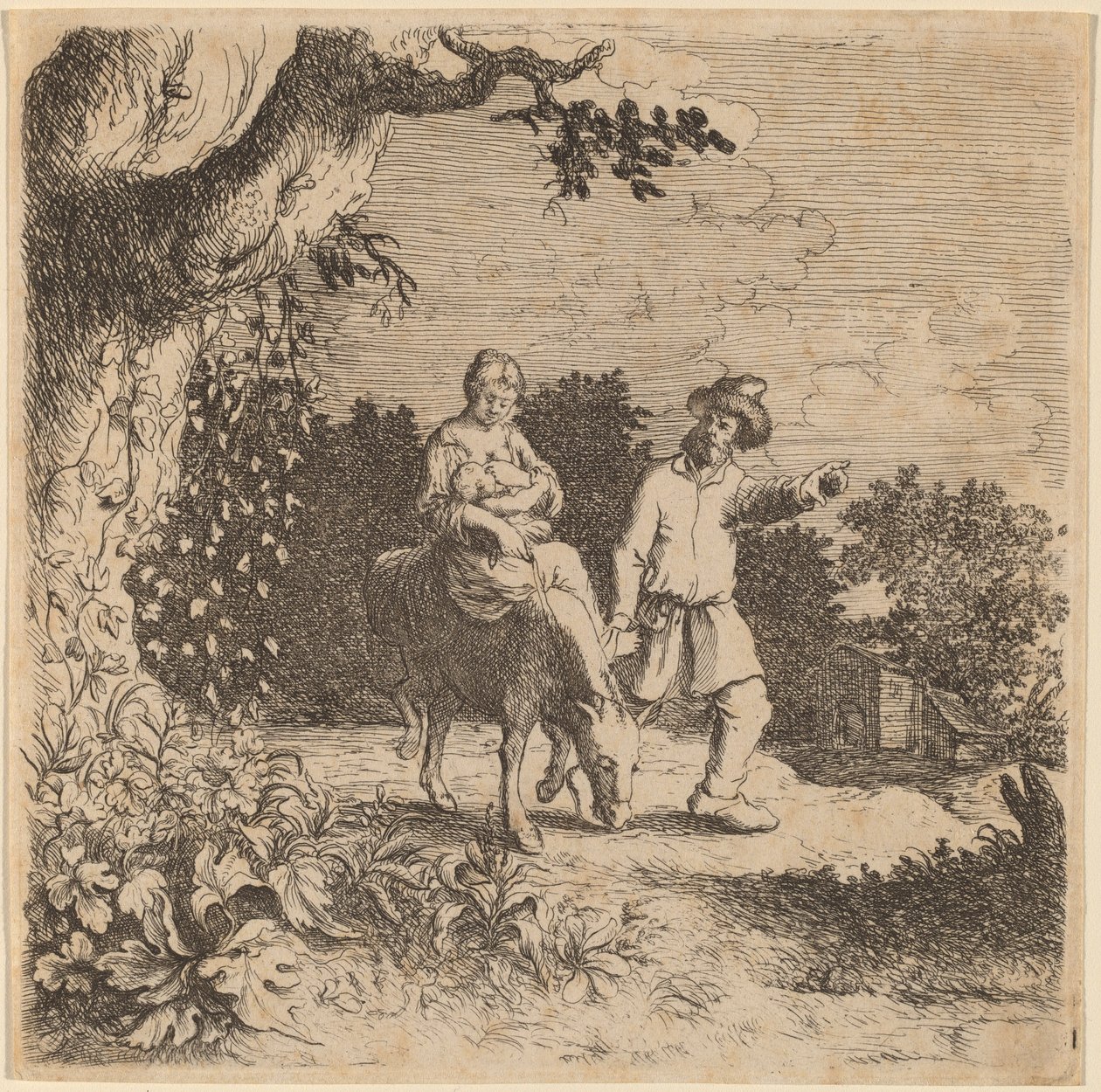 La fuite en Égypte, vers 1630-1660 - Willem Basse