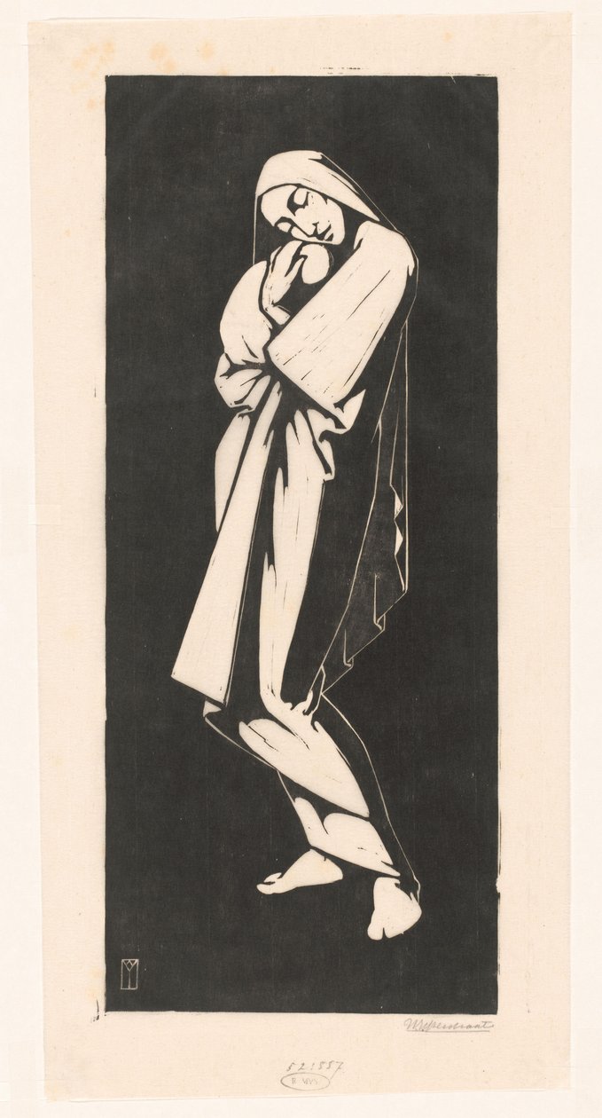 Femme avec enfant - Willem Bernardus IJzerdraat (signed by artist)
