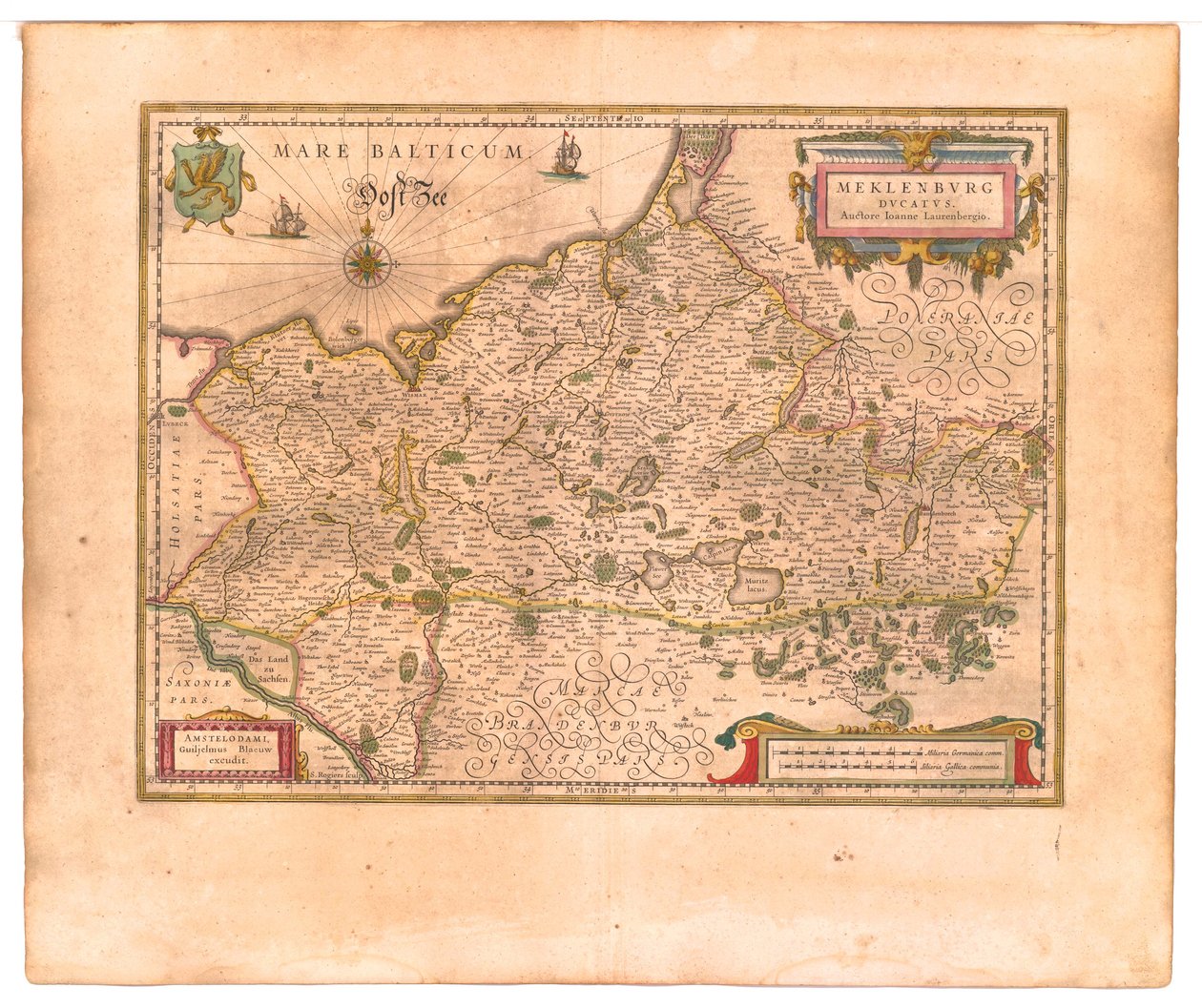 Duché de Mecklembourg - Willem Blaeu