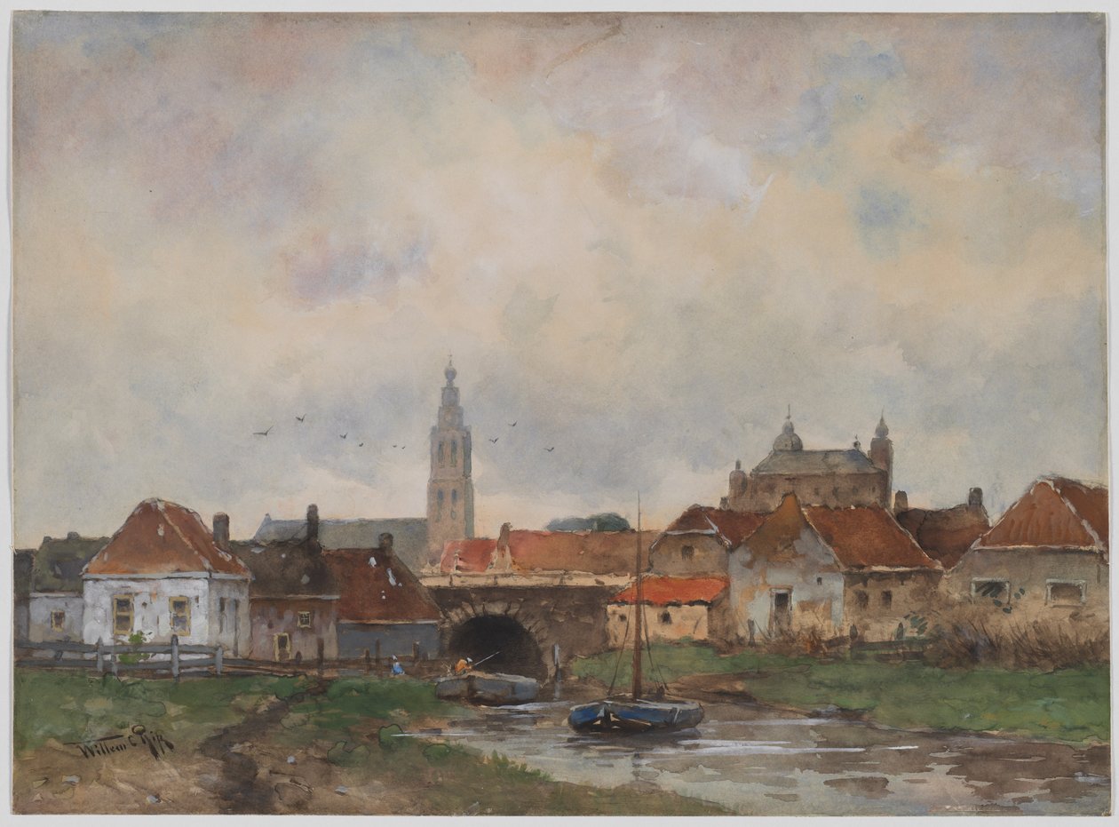 Écluse supérieure à Steenbergen, 1800s - Willem C Rik