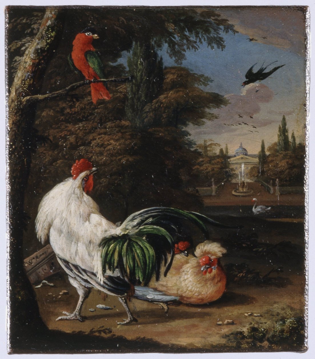 Oiseaux dans un parc - Willem Hendrik Wilhelmus van Royen