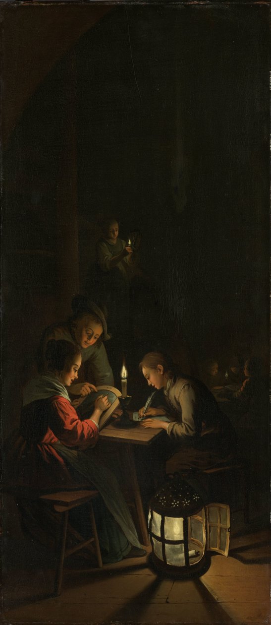 Triptyque : Allégorie de la formation artistique - Willem Joseph Laquy