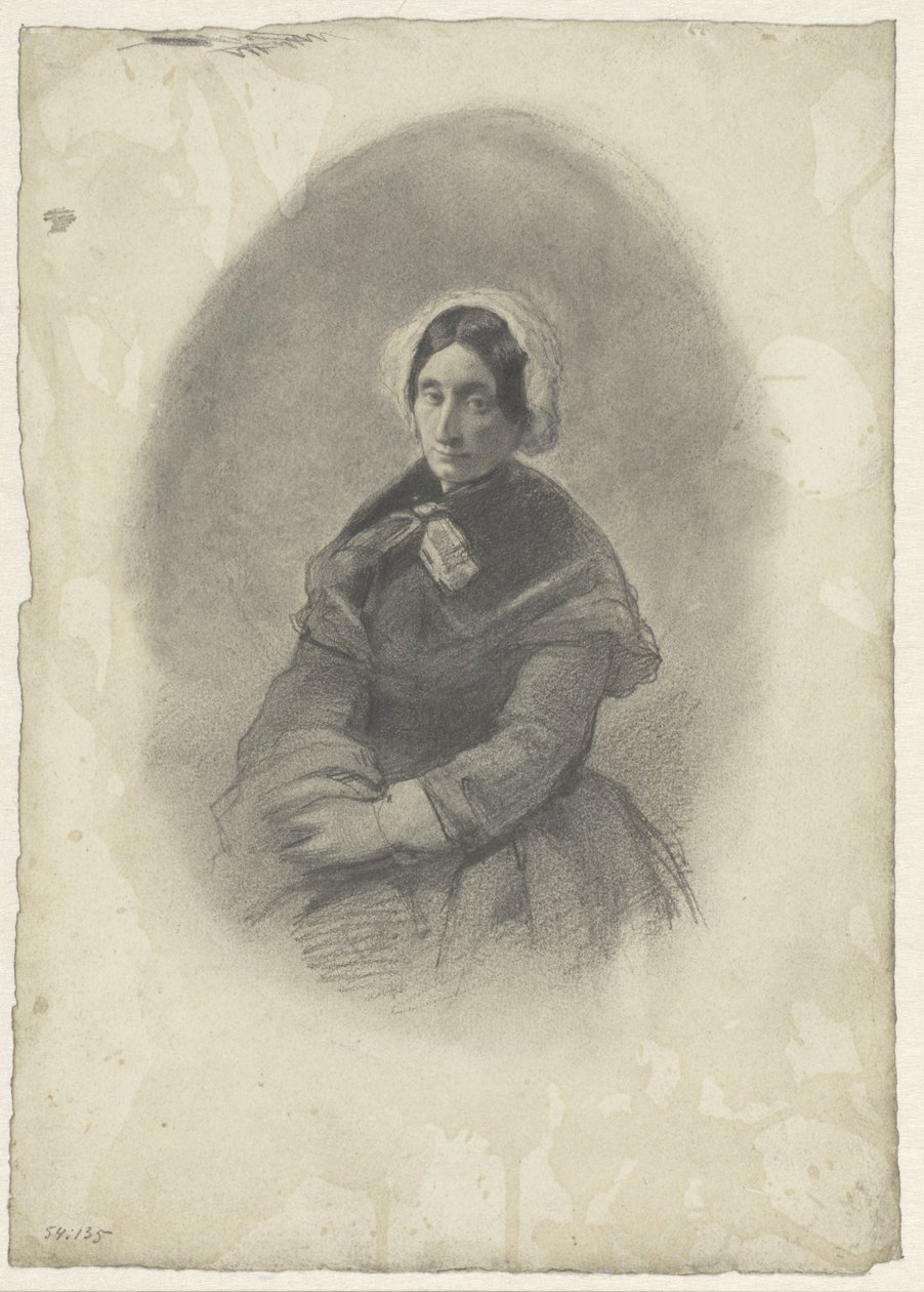 Portrait de dame en ovale - Willem Maris