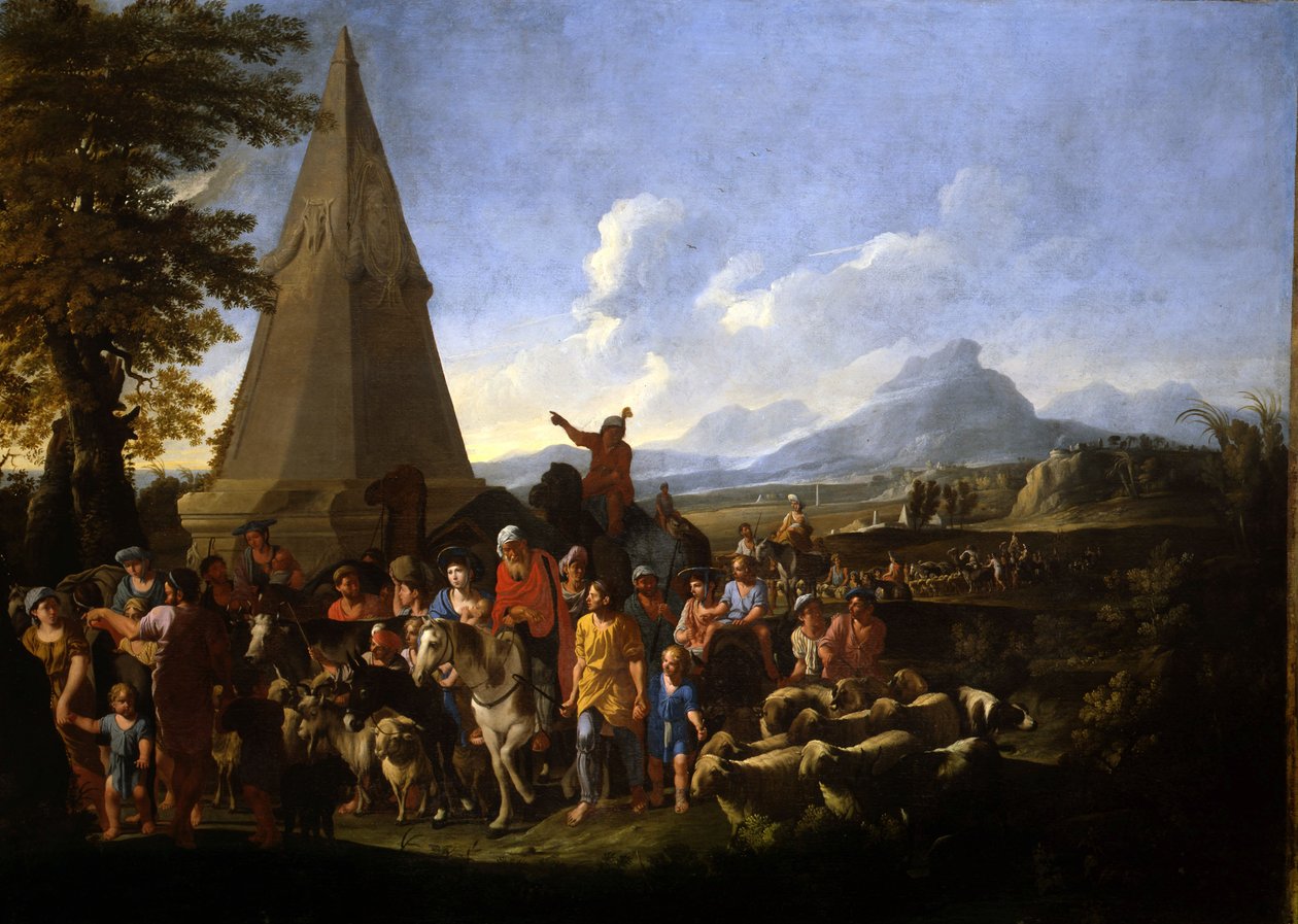 Jacob et sa famille entrant en Égypte - Willem Reuter