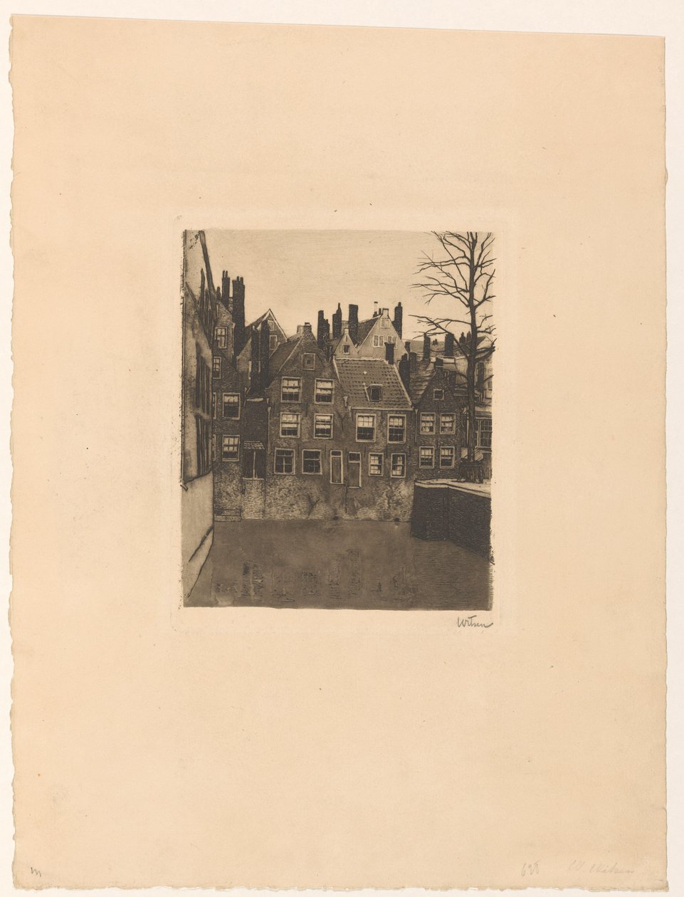 Groenendaal à Rotterdam - Willem Witsen (signed by artist)