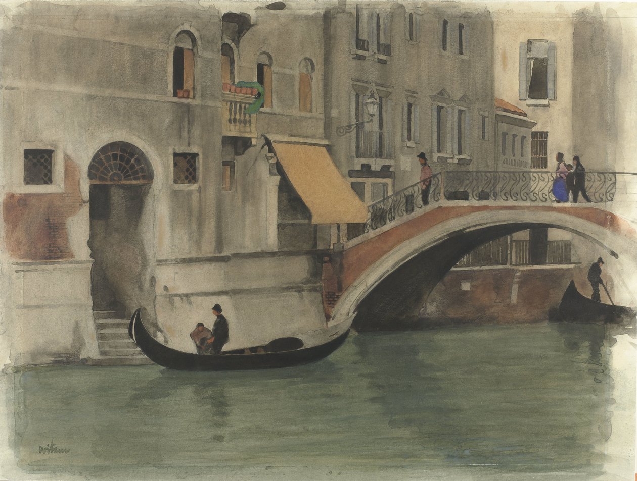 Pont sur un canal à Venise - Willem Arnoldus Witsen