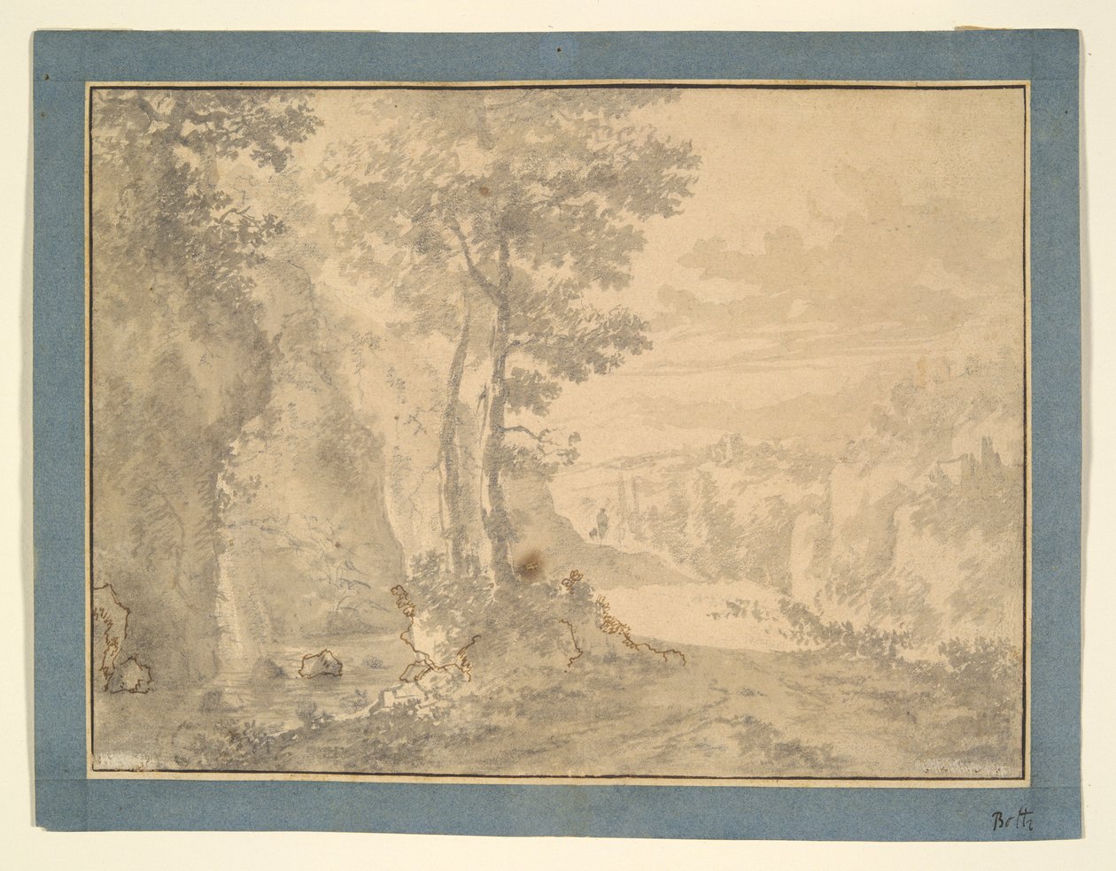 Scène boisée - Willem de Heusch