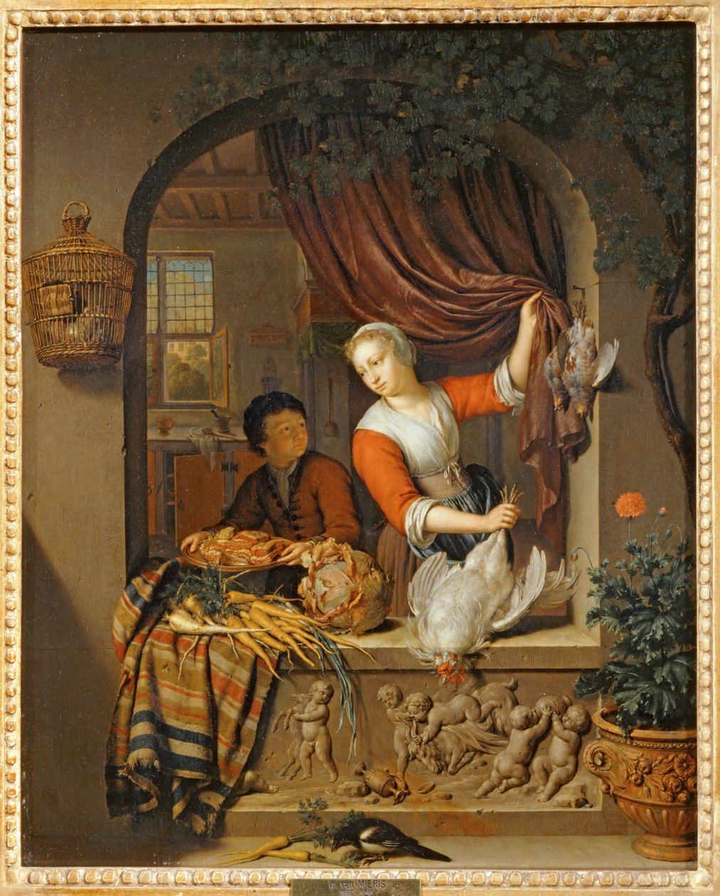 La cuisiniere ... - Willem van (after) Mieris