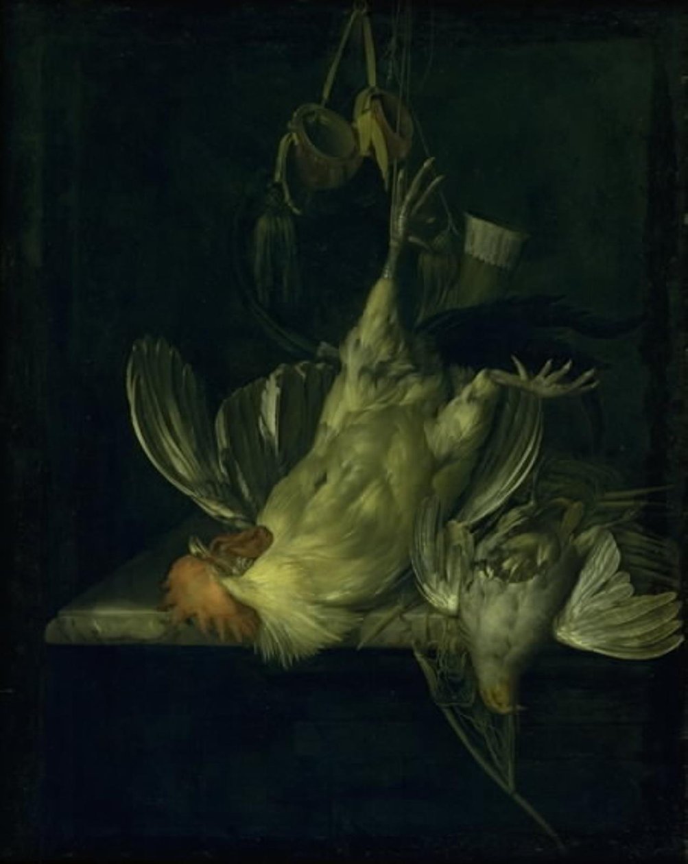 Un coq blanc mort - Willem van Aelst
