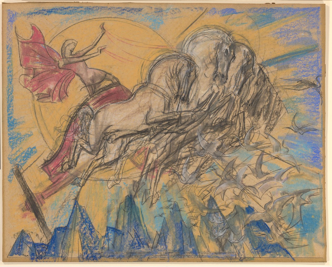 Le dieu soleil Apollon dans son char - Willem van Konijnenburg