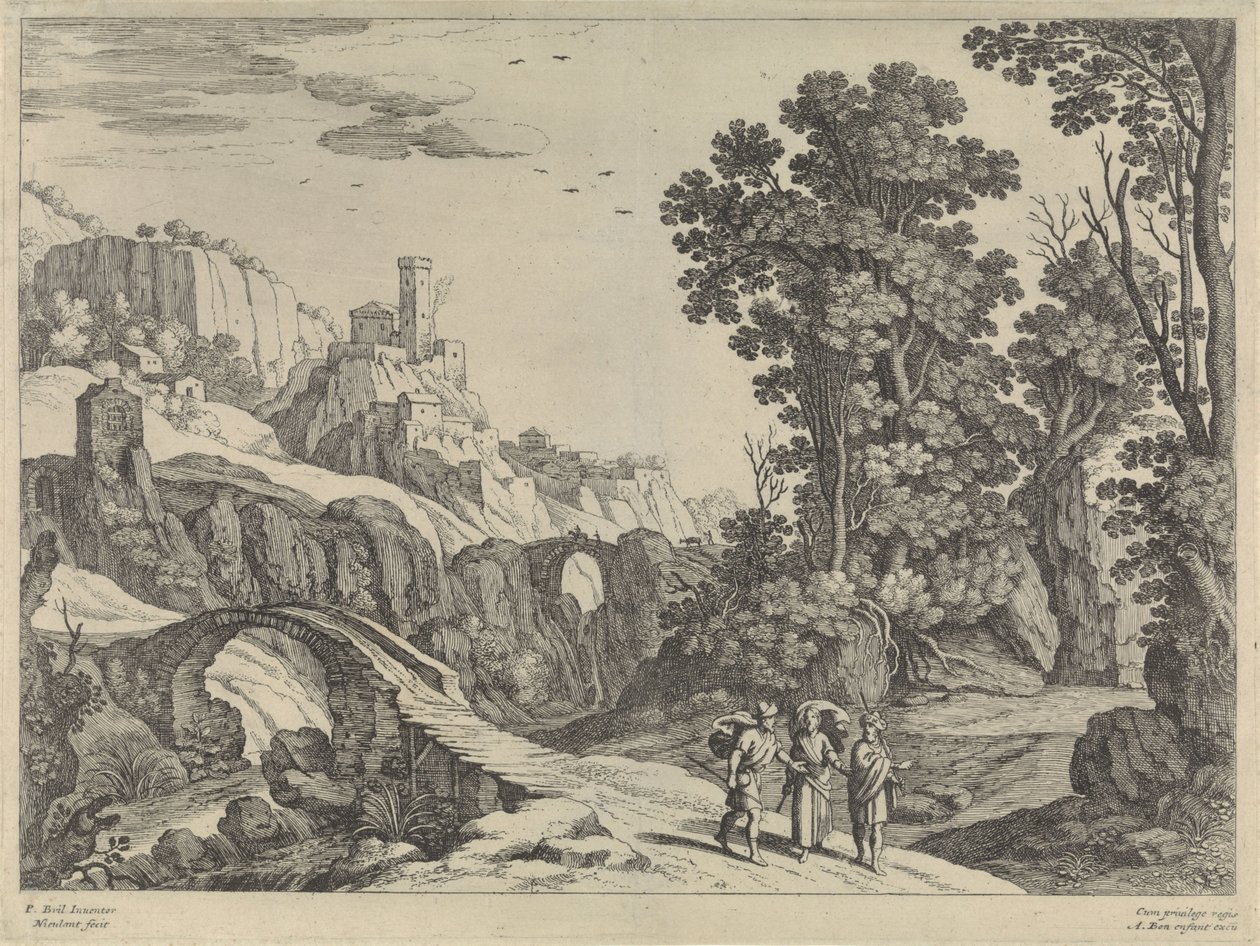 Paysage avec les pèlerins d