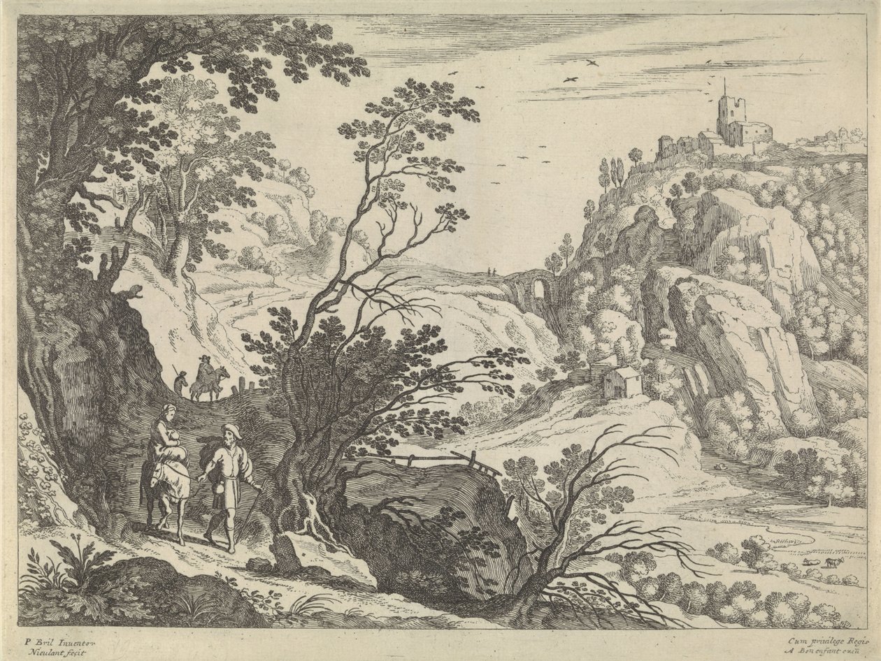 Fuite en Égypte - Willem van Nieulandt (II)