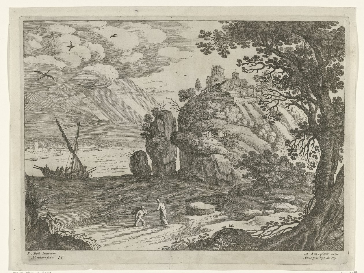Pêche miraculeuse (Italiaanse landschappen) - Willem van Nieulandt (II)