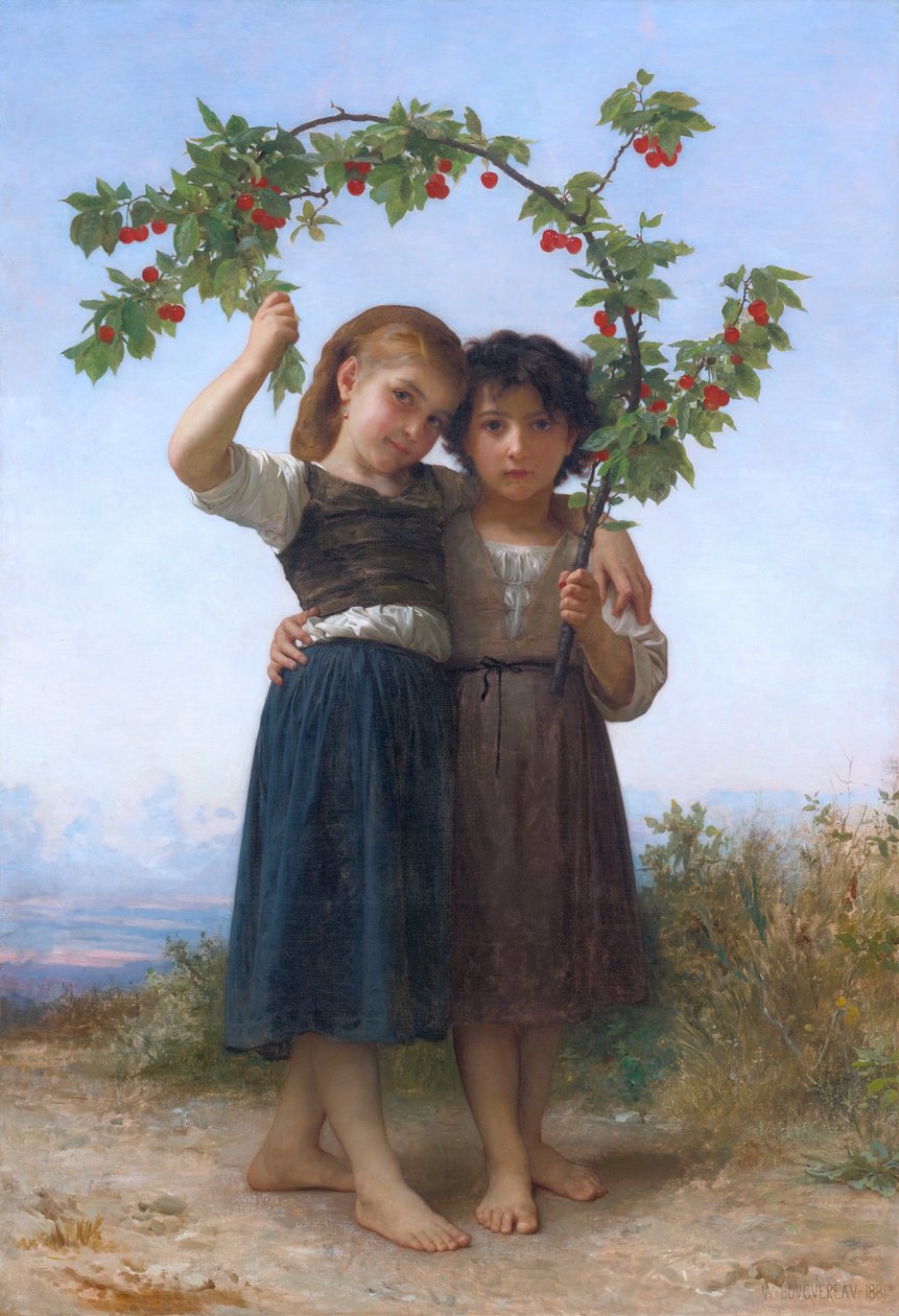 La branche de cerisier - William Adolphe Bouguereau