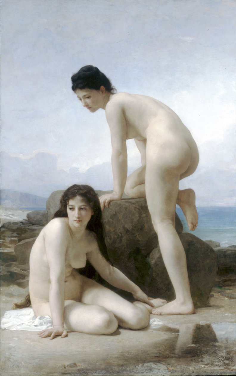 Les deux baigneuses - William Adolphe Bouguereau