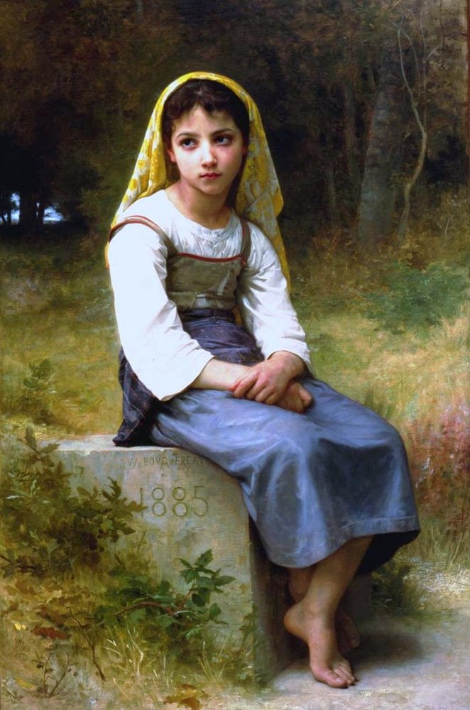 Méditation - William Adolphe Bouguereau