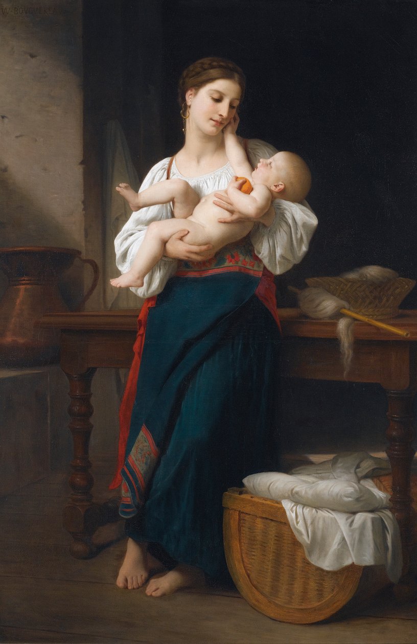 Premières caresses - William Adolphe Bouguereau