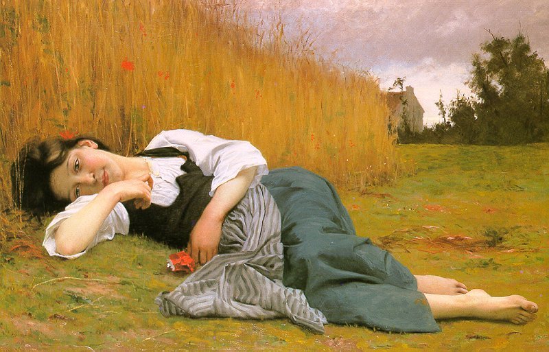 Repos à la Moisson - William Adolphe Bouguereau