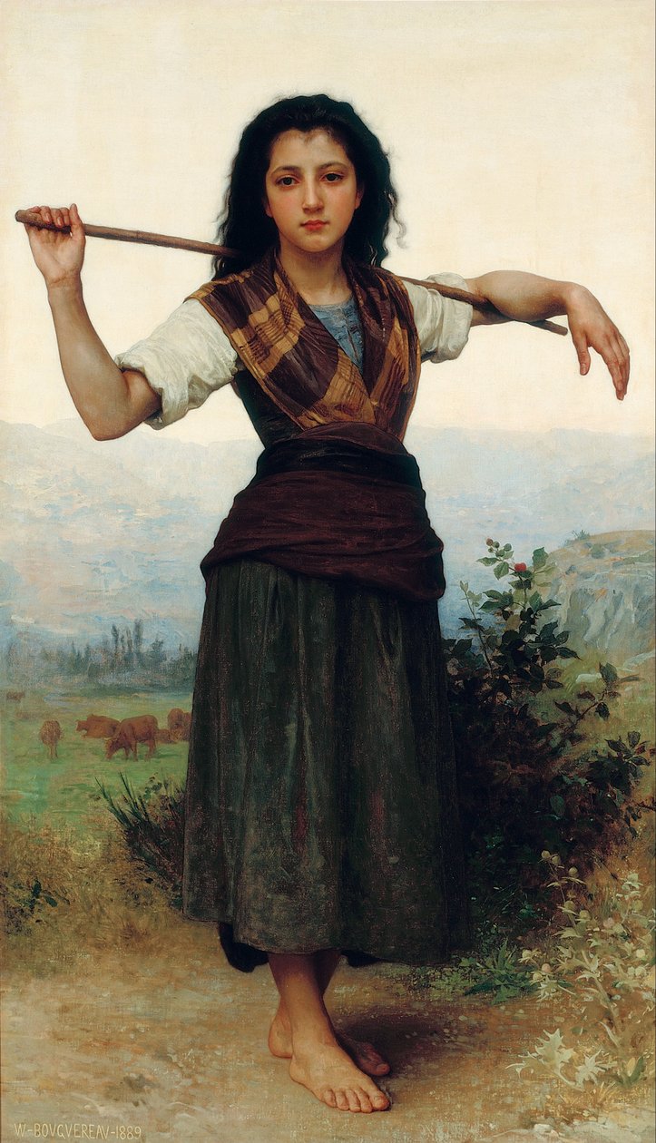 La Petite Bergère - William Adolphe Bouguereau