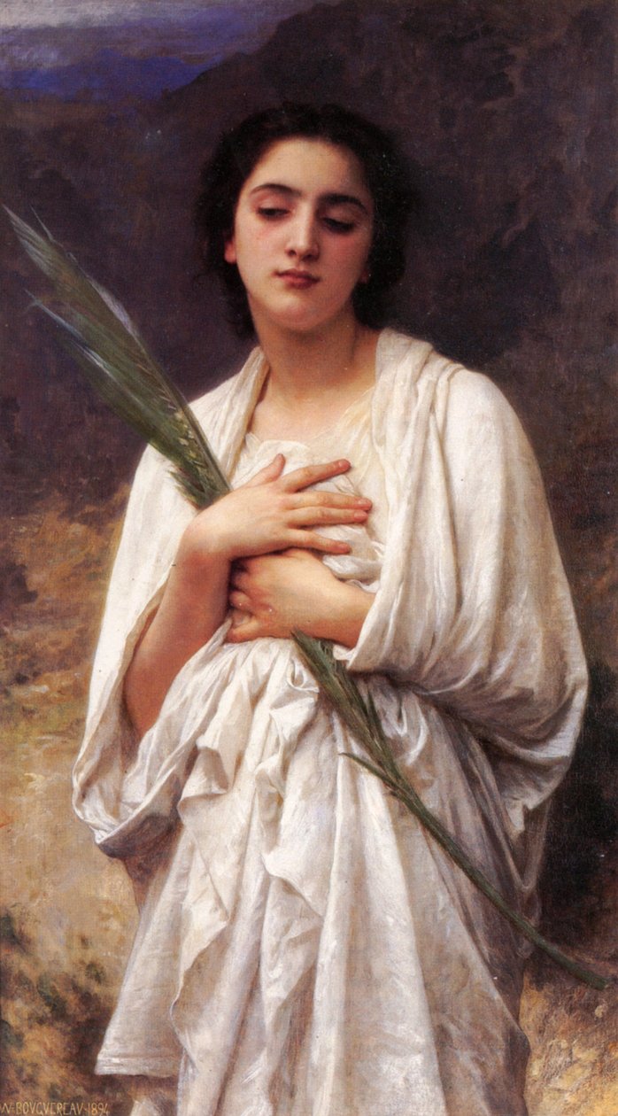 La feuille de palmier - William Adolphe Bouguereau