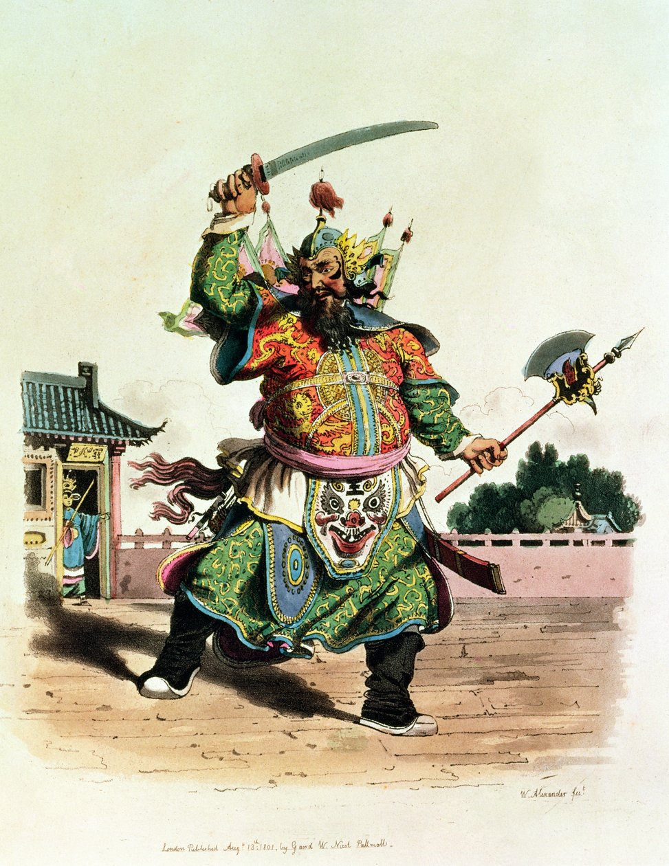 Un comédien chinois, illustration de 