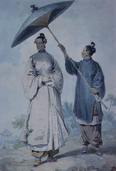 Dame chinoise avec assistante - William Alexander
