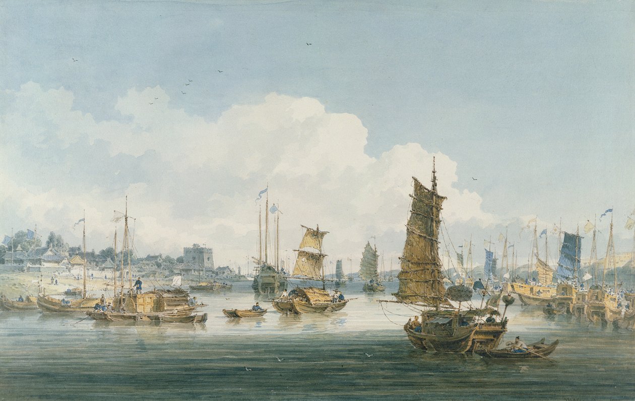 Vue près de la ville de Tientsin, 1800 - William Alexander