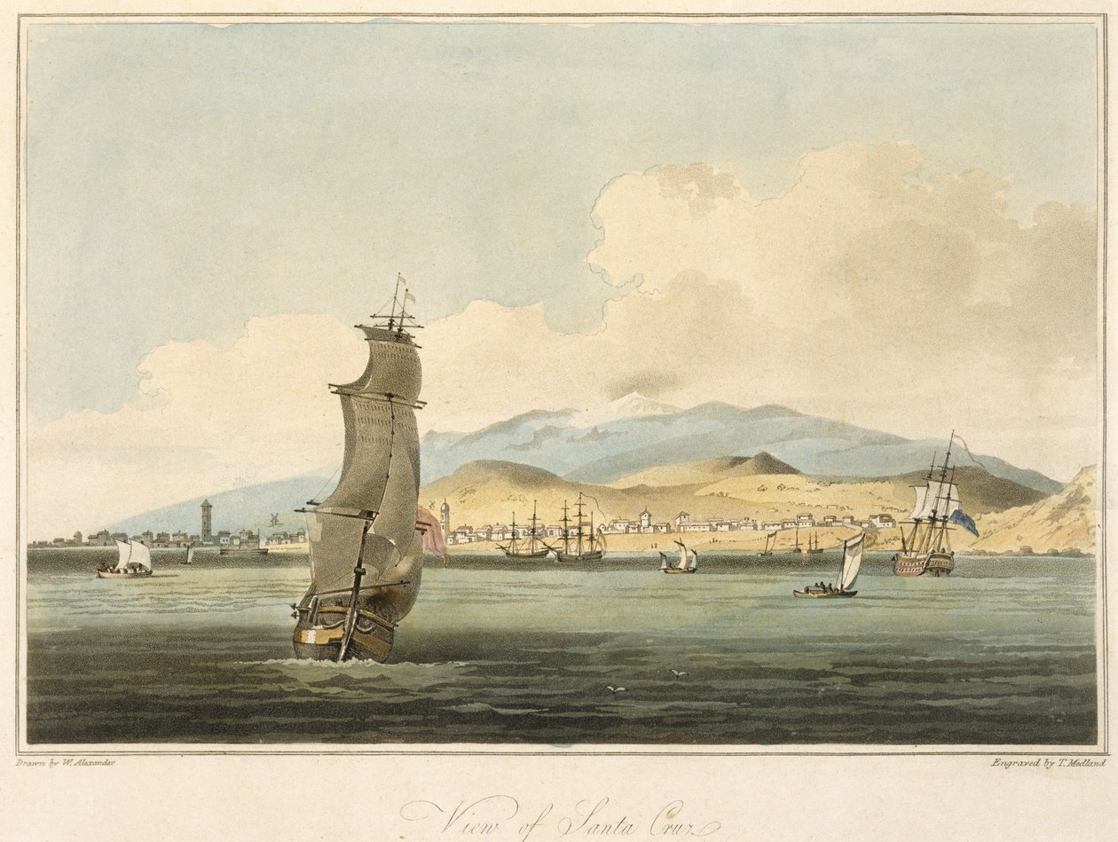 Vue de Santa Cruz, planche 3 de 