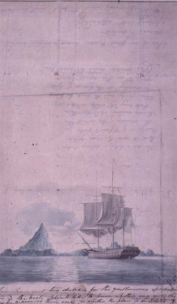 Un paysage marin (croquis, un des deux) - William Anderson