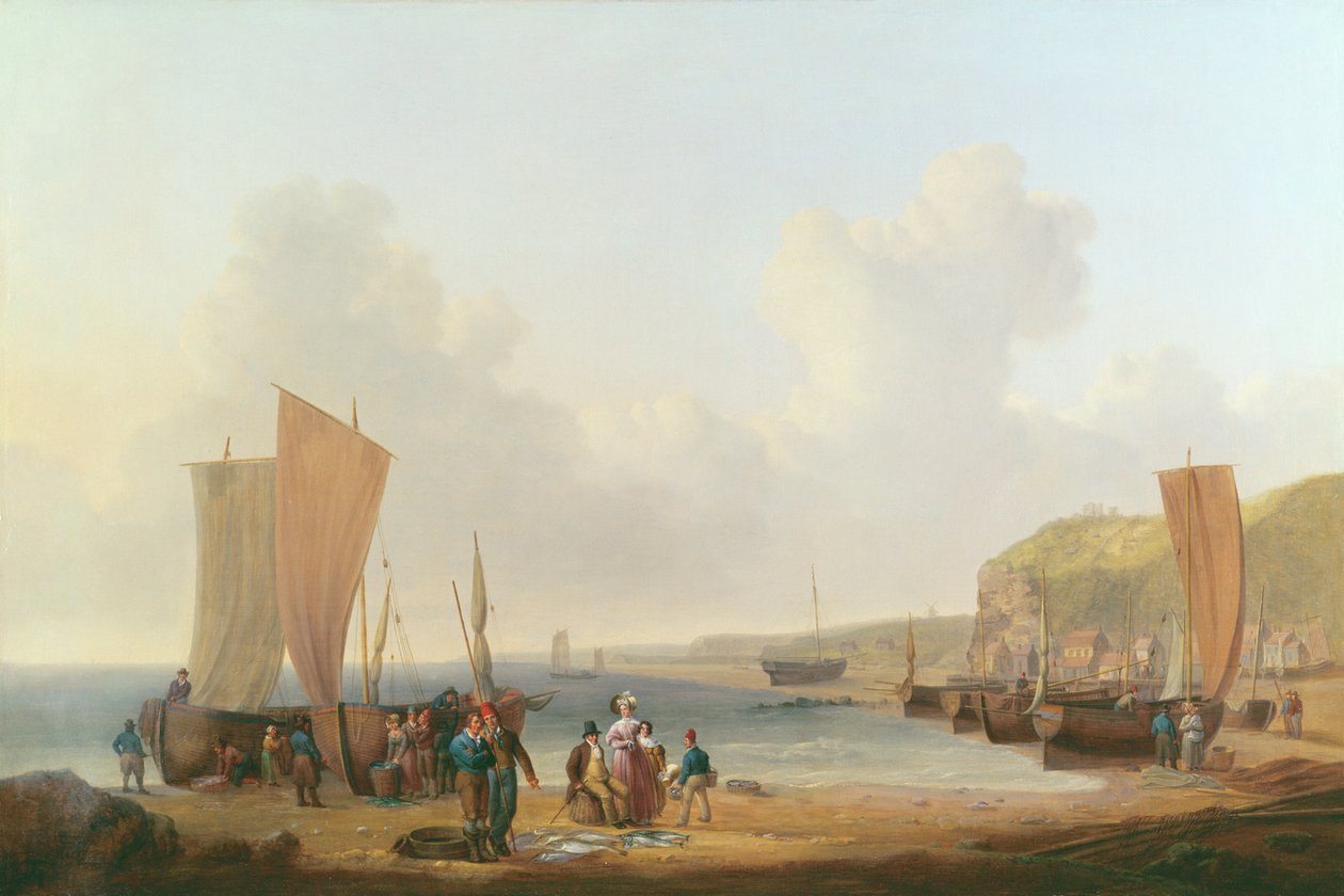 Marchand achetant du poisson - William Anderson